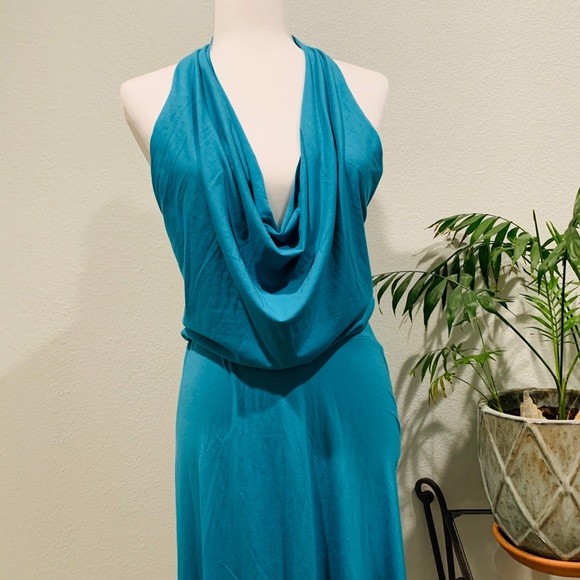 Planet Funk Backless Turquoise Dress - Picture 6 of 6